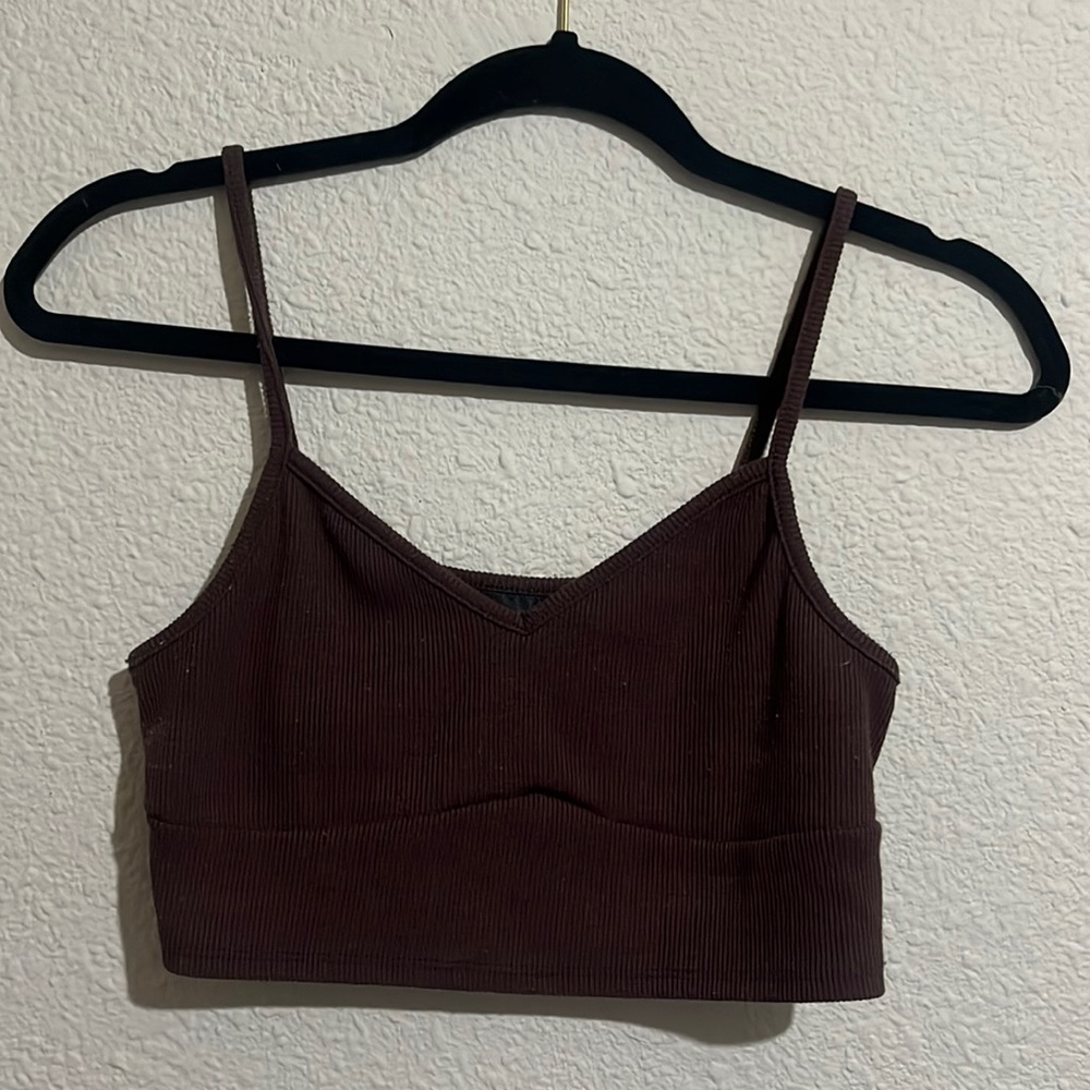 brown blouse